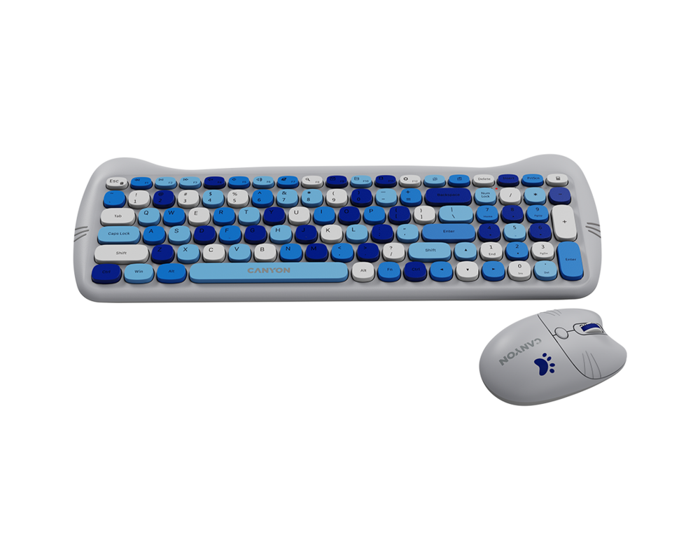 Клавиатура CANYON HSET-W6 Keyboard+Mouse Kitty Edit... 5