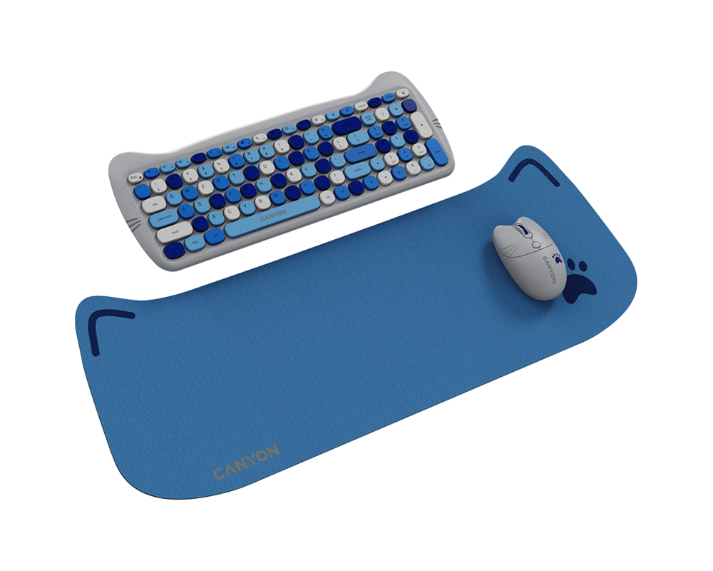 Клавиатура CANYON HSET-W6 Keyboard+Mouse Kitty Edit... 2