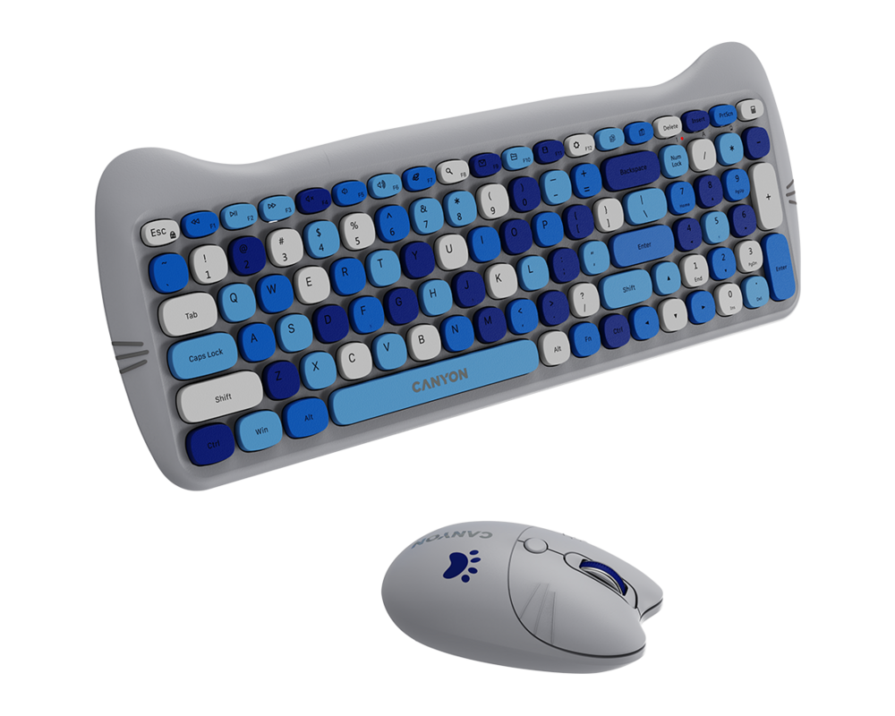 Клавиатура CANYON HSET-W6 Keyboard+Mouse Kitty Edit... 4