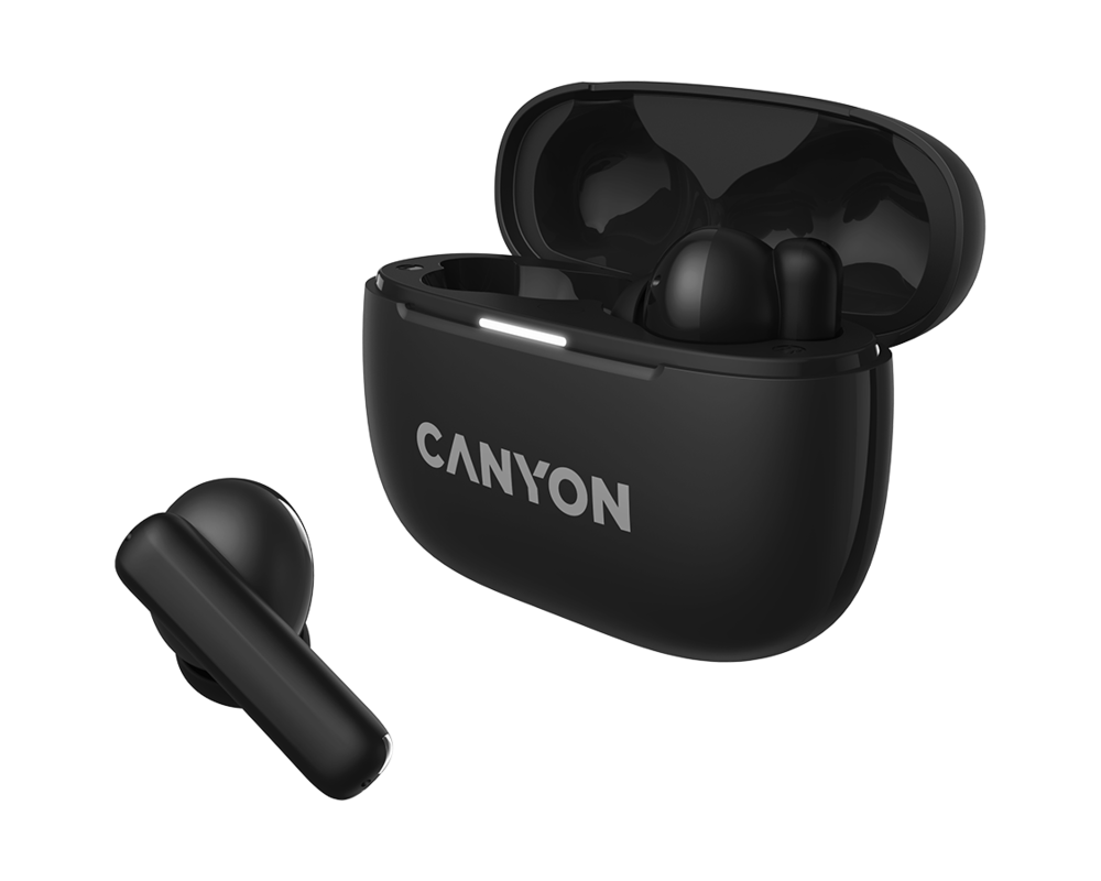 Слушалки CANYON headset OnGo TWS-10 ANC+ENC Black 5