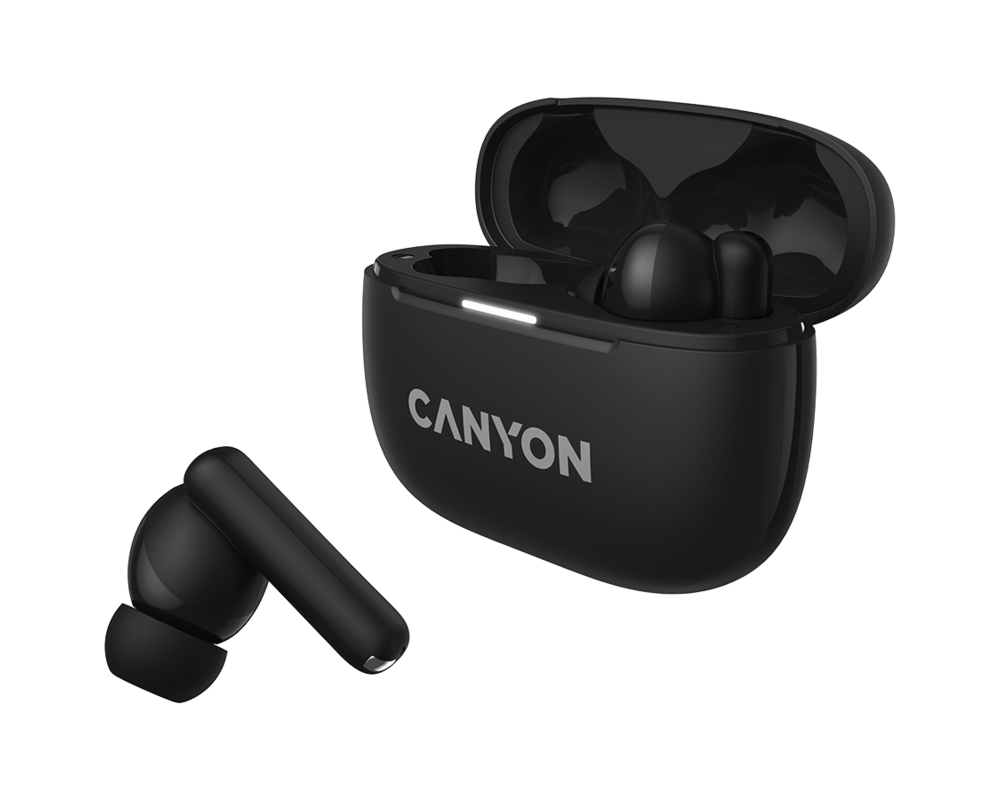 Слушалки CANYON headset OnGo TWS-10 ANC+ENC Black 4