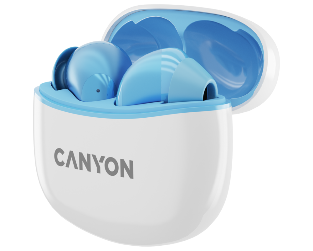 Слушалки CANYON headset TWS-5 Blue 2