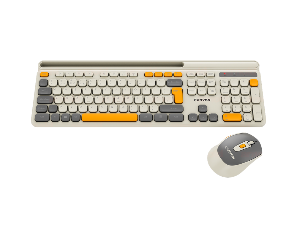 Клавиатура CANYON HSET-W5 Keyboard+Mouse AAA+AA Wir... 10