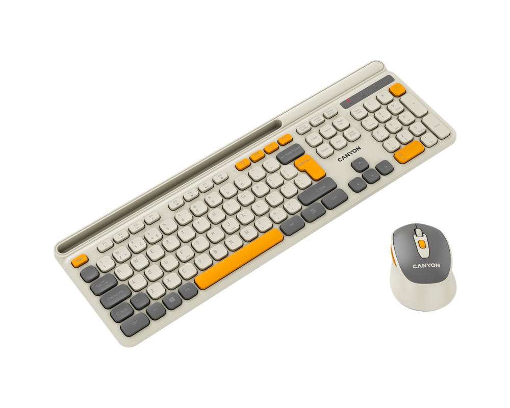 Клавиатура CANYON HSET-W5 Keyboard+Mouse AAA+AA Wir... 16