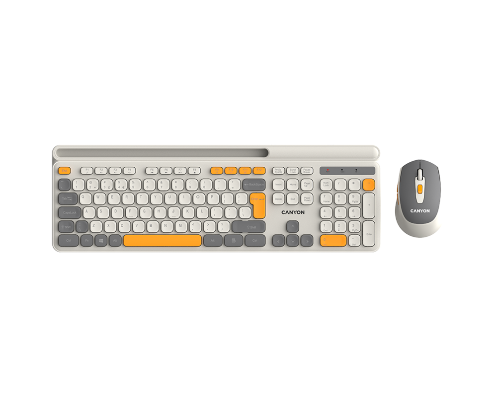 Клавиатура CANYON HSET-W5 Keyboard+Mouse AAA+AA Wir... 7