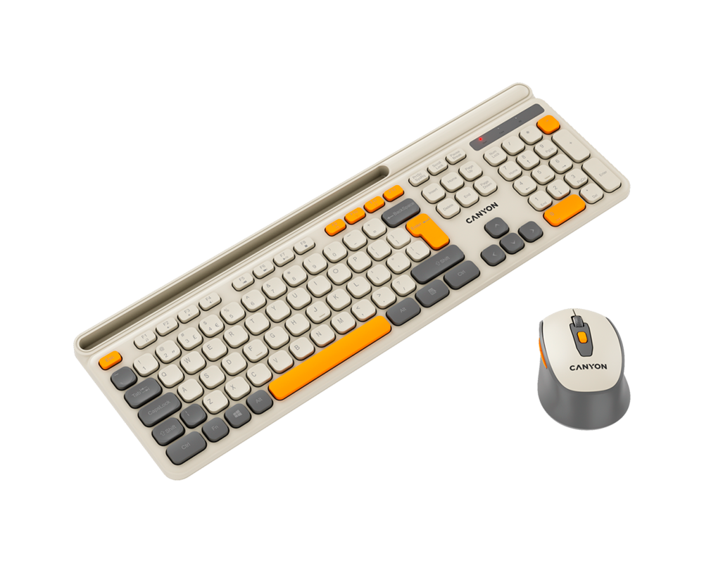 Клавиатура CANYON HSET-W5 Keyboard+Mouse AAA+AA Wir... 5