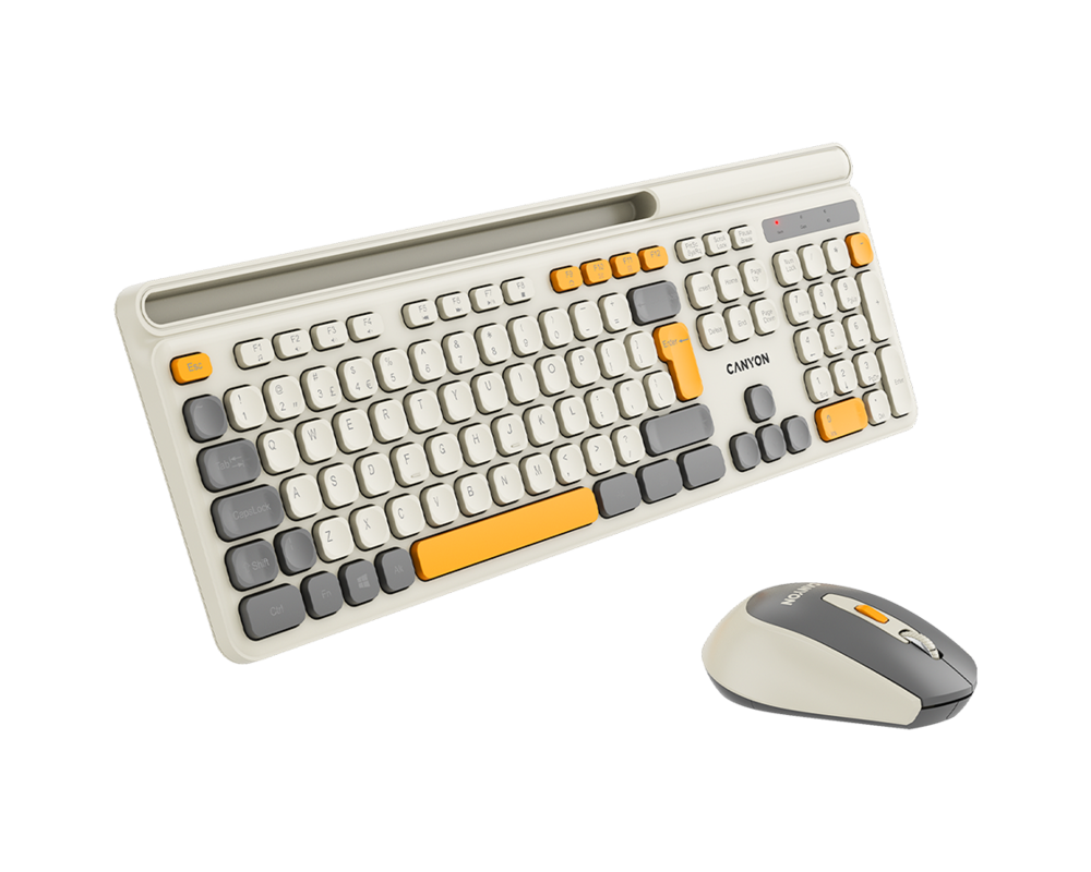 Клавиатура CANYON HSET-W5 Keyboard+Mouse AAA+AA Wir... 9