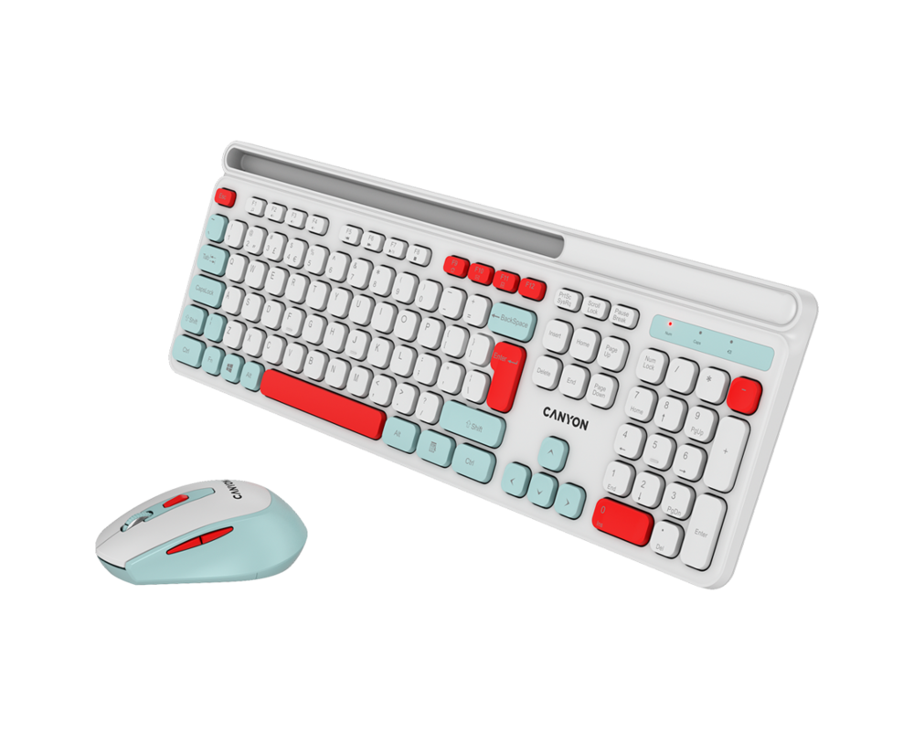 Клавиатура CANYON HSET-W5 Keyboard+Mouse AAA+AA Wir... 11