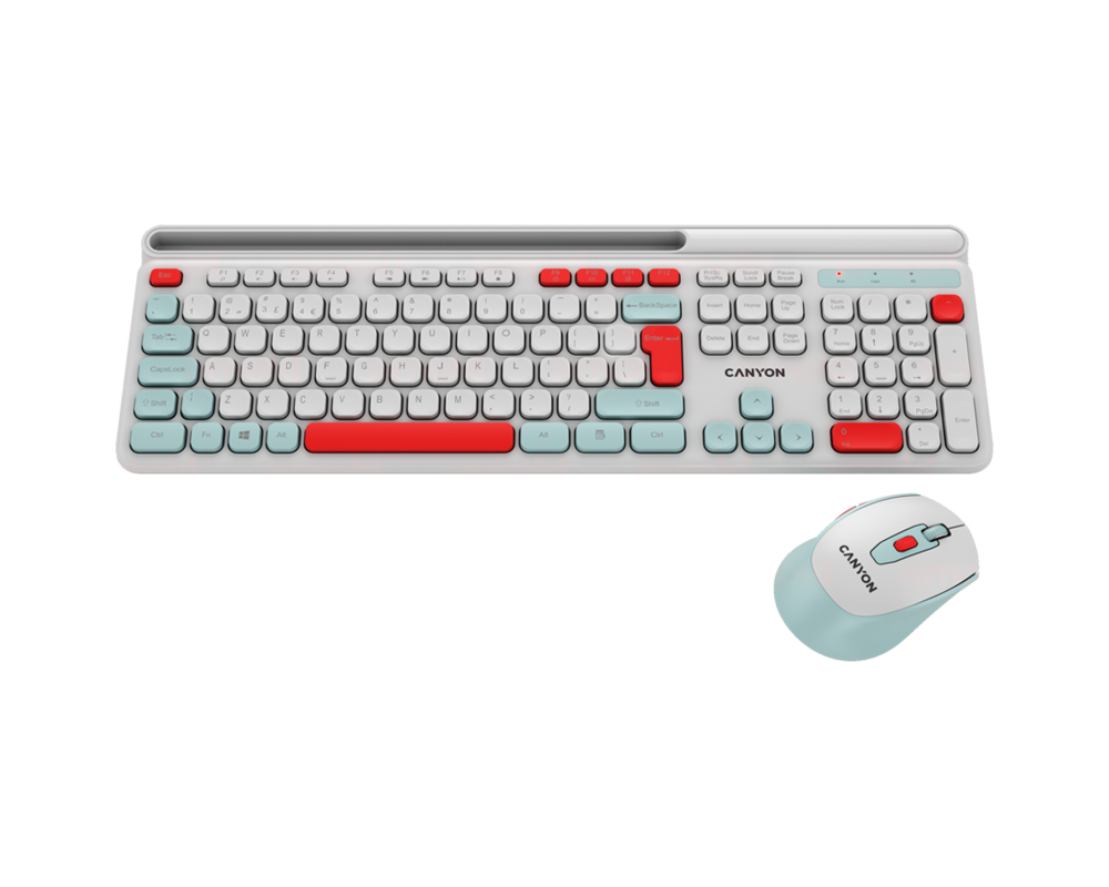 Клавиатура CANYON HSET-W5 Keyboard+Mouse AAA+AA Wir... 8