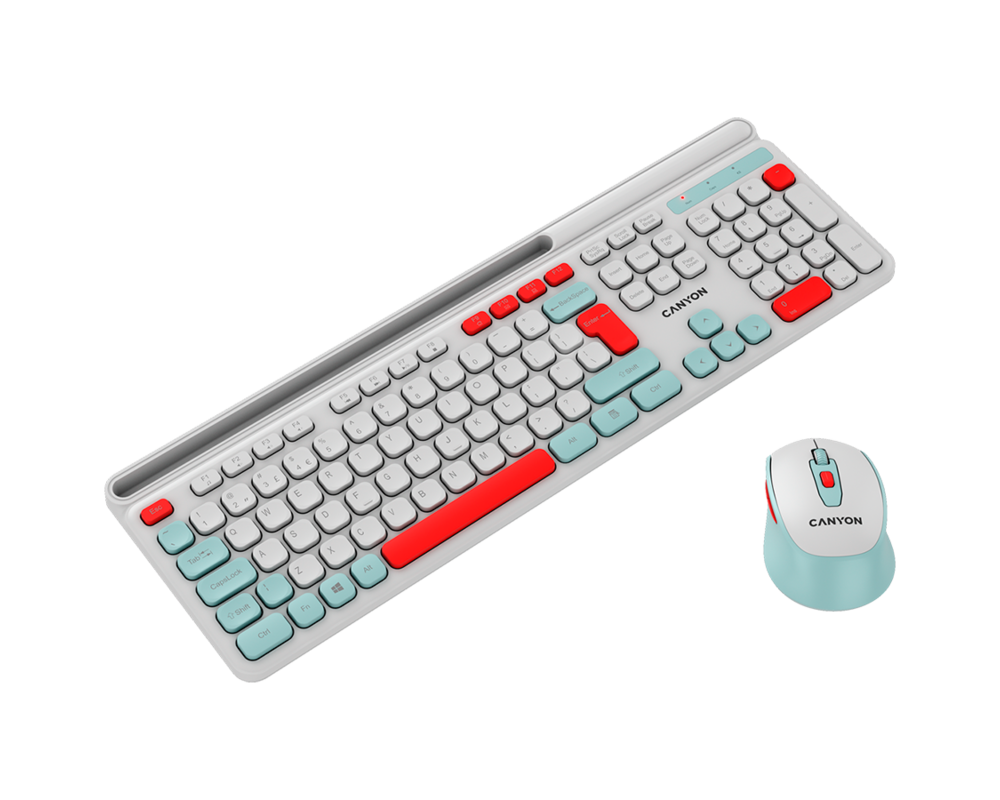 Клавиатура CANYON HSET-W5 Keyboard+Mouse AAA+AA Wir... 5