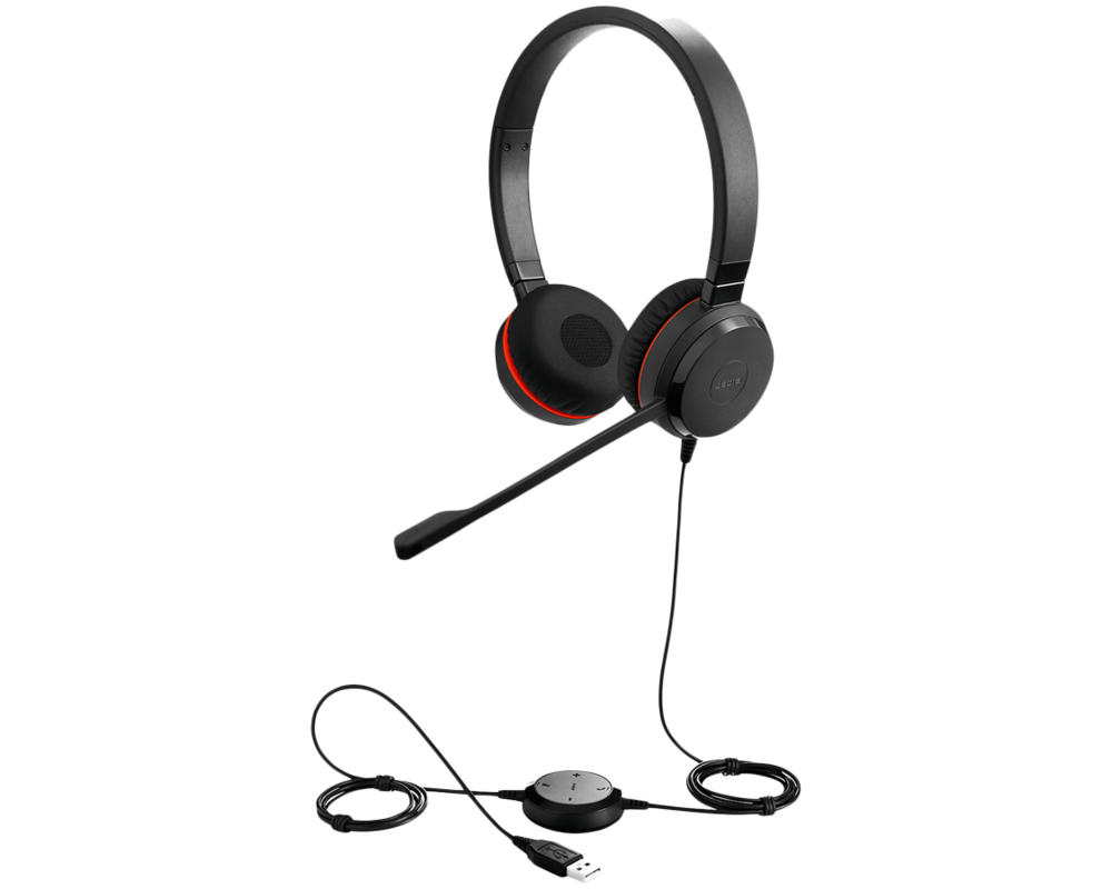 Слушалки Jabra Evolve 20 MS Stereo USB Special Edition с шумопотискане 4999-823-309 4