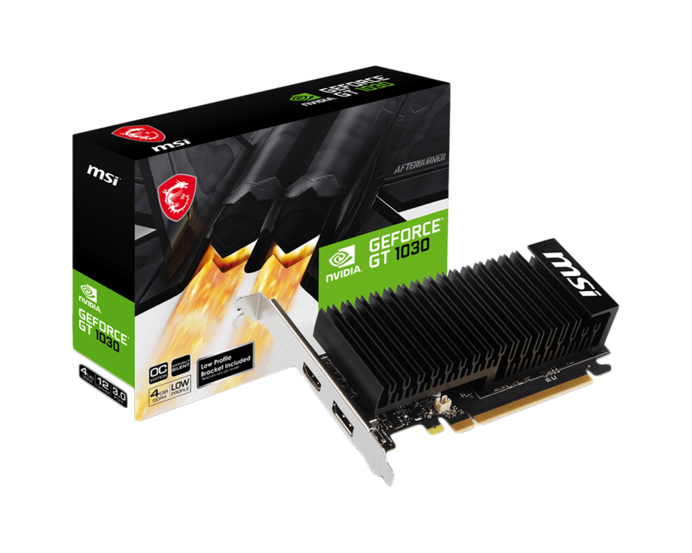 Видеокарта MSI Nvidia GeForce GT 1030 4GHD4 LP OC