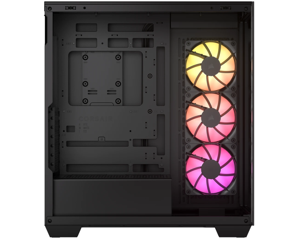 Кутия Corsair 3500X ARGB Tempered Glass Mid-Tower, Black, EAN: 0840006686057 2