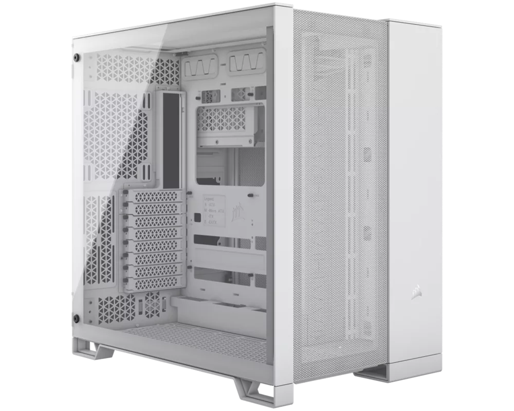 Кутия Corsair 6500D Airflow Tempered Glass Mid-Tower, White, EAN: 0840006664727 2
