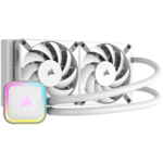 <span>Охладител за процесор</span> Corsair iCUE H100i RGB ELITE Liquid CPU Cooler - white, 277mm x 120mm x 27mm radiator, EAN: 0840006600282 <span class='catalog-num-in-name'>CW-9060078-WW</span> - 