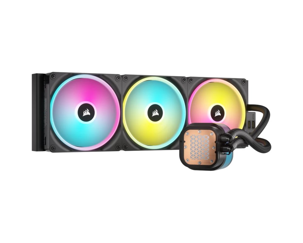 Охладител за процесор CORSAIR iCUE LINK H170i LCD AIO, 420mm Radiator, Liquid CPU Cooler, 457mm x 140mm x 27mm radiator, EAN: 0840006665922 2