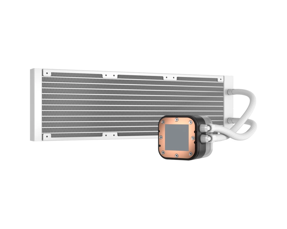 Охладител за процесор CORSAIR iCUE H150i ELITE RGB Liquid CPU Cooler - White, 397mm x 120mm x 27mm radiator, EAN: 0840006600299 2