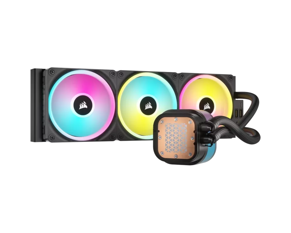 Охладител за процесор CORSAIR iCUE LINK H150i LCD AIO, 360mm Radiator, Liquid CPU Cooler, 397mm x 120mm x 27mm radiator, EAN: 0840006665908 2