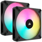 <span>Вентилатор</span> Corsair AF ELITE Series, AF140 RGB ELITE, 140mm Fluid Dynamic RGB Fan with AirGuide, Dual Pack with Lighting Node CORE, EAN:0840006662280 <span class='catalog-num-in-name'>CO-9050156-WW</span> - 