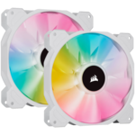 <span>Вентилатор</span> Corsair SP Series, White SP140 RGB ELITE, 140mm RGB LED Fan with AirGuide, Dual Pack with Lighting Node CORE, EAN:0840006637790 <span class='catalog-num-in-name'>CO-9050139-WW</span> - 