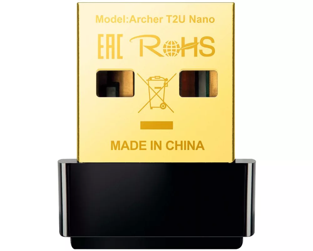Адаптери Безжичен адаптер TP-LINK Archer T2U Nano, Dual band, USB 2