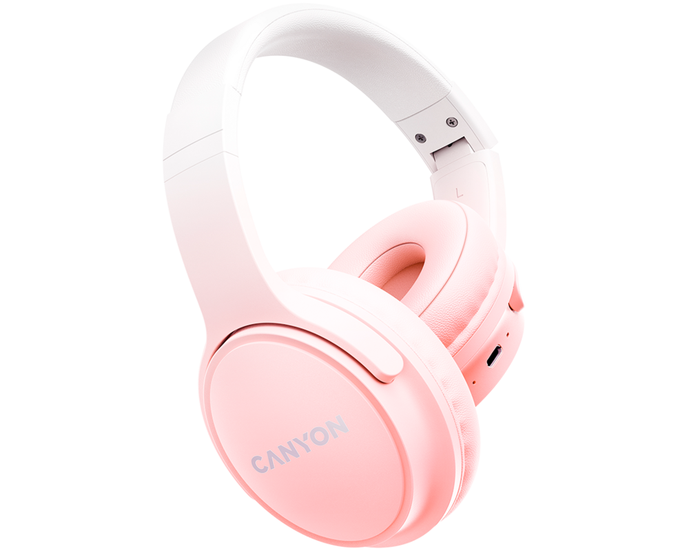 Слушалки CANYON headset OnRiff 4 Pink 3