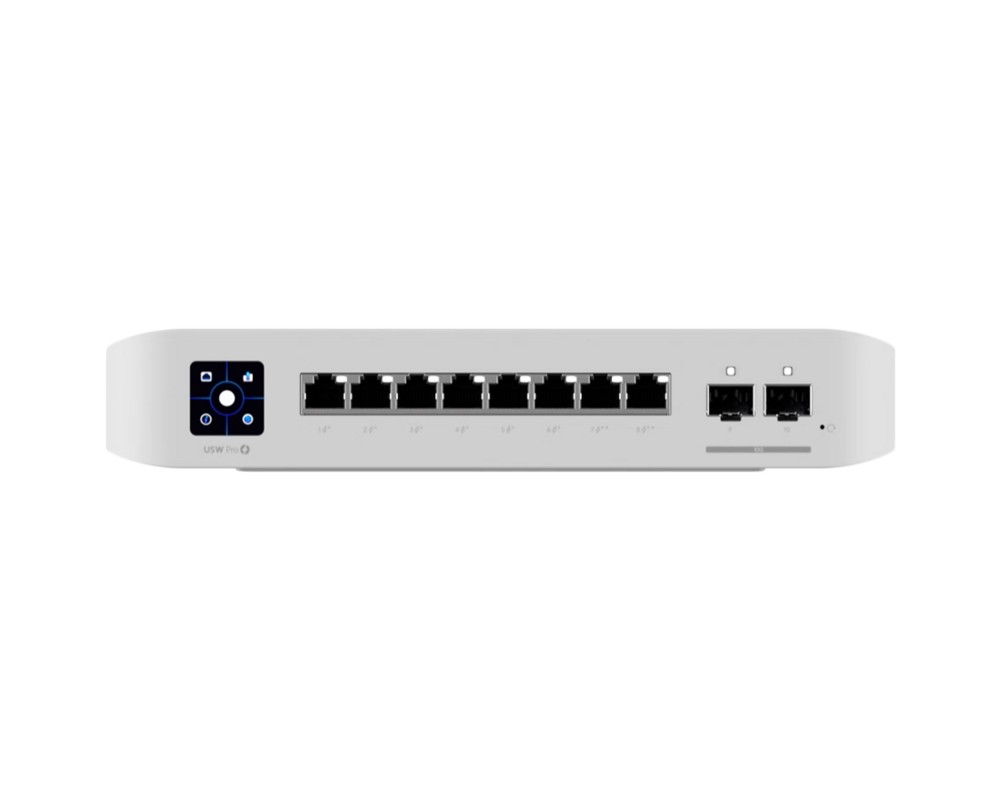 Switch (Комутатор) 8-портов гигабитен комутатор Ubiquiti UniFi Switch USW-Pro-8-PoE 8 PoE 120W 6