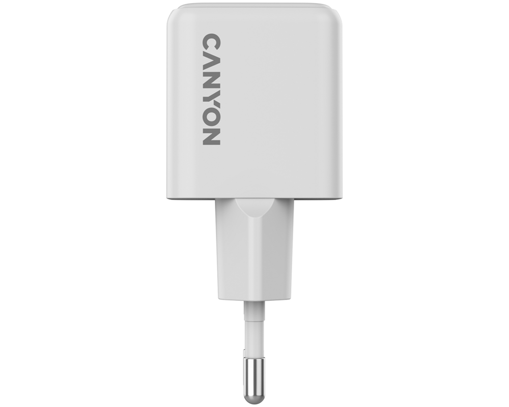 Зарядно CANYON CU20AC GaN 20W 1xPD 1xQC EU White 10