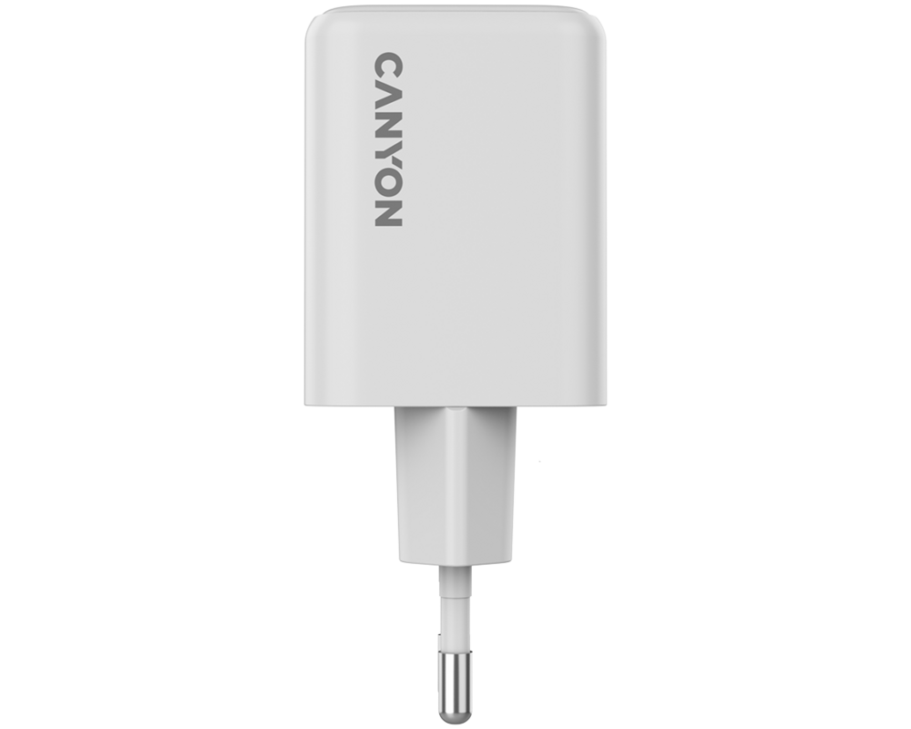 Зарядно CANYON CU45AC GaN 45W 1xPD 1xQC EU White 2