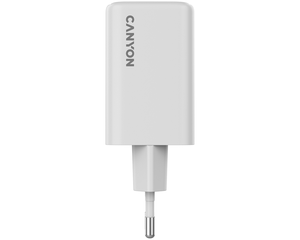 Зарядно CANYON CU65ACC GaN 65W 2xPD 1xQC EU Whit... 2