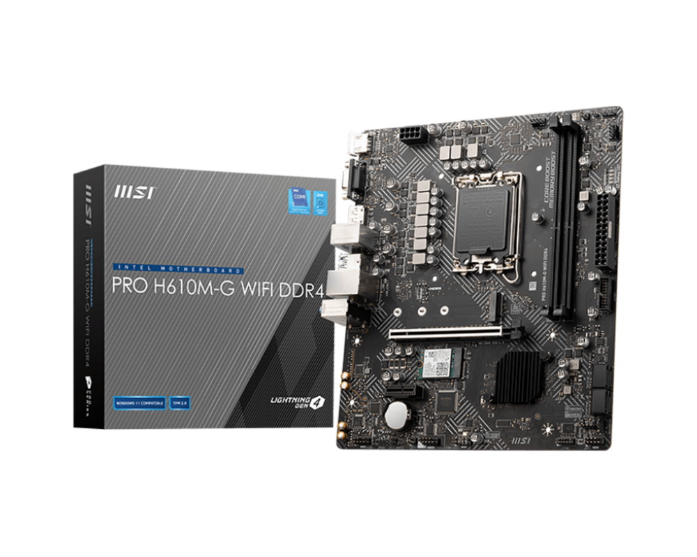 Дънна платка MSI PRO H610M-G WIFI DDR4