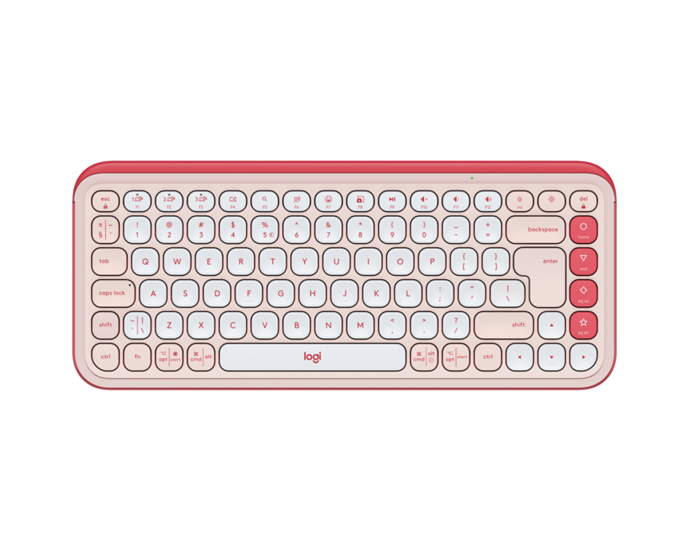 Клавиатура Logitech Pop Icon Keys - Rose - US INT'L - BT - N/A - INTNL-973 9