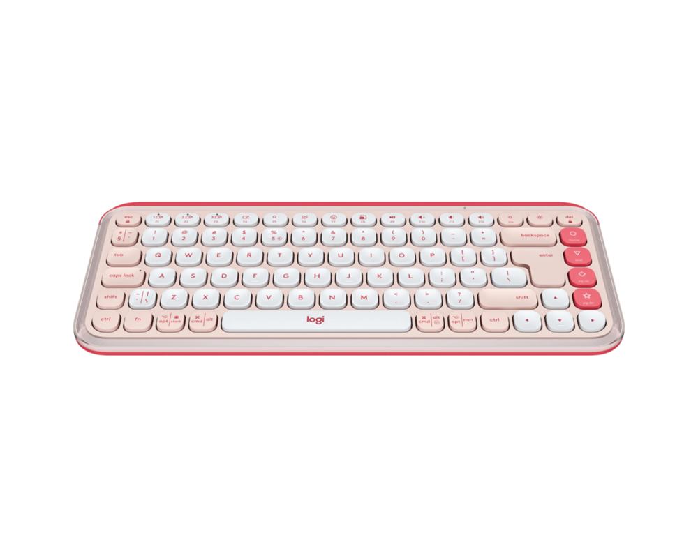 Клавиатура Logitech Pop Icon Keys - Rose - US INT'L - BT - N/A - INTNL-973 10