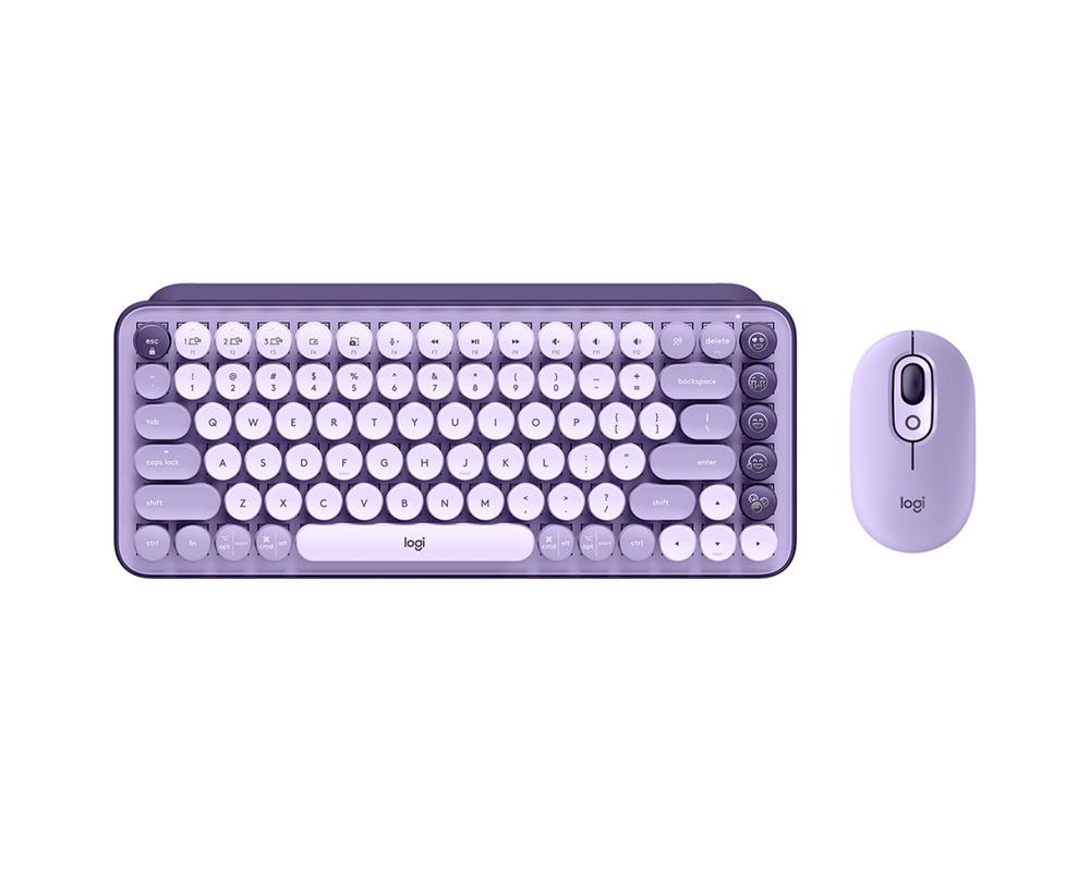 Клавиатура Logitech Pop Icon Keys - Lilac - US INT'L - BT - N/A - INTNL-973 6