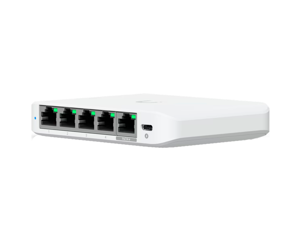 Switch (Комутатор) 5-портов Gigabit комутатор Ubiquiti UniFi Flex Mini 2.5G 4