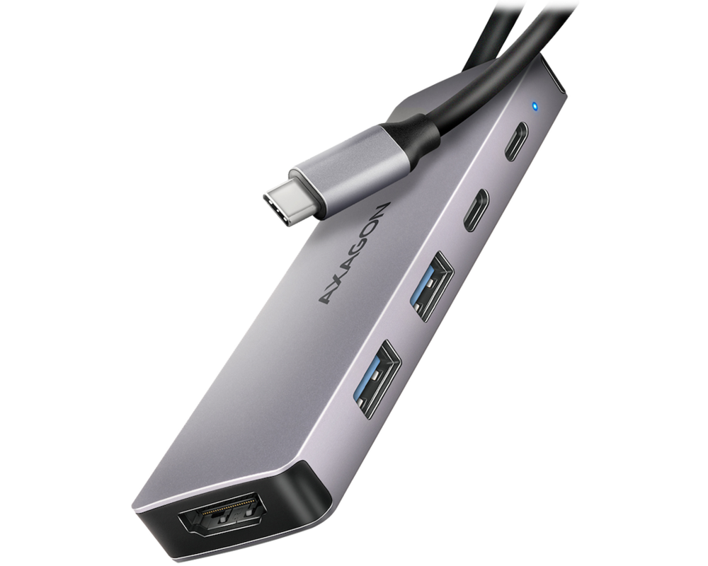 USB хъб AXAGON HMC-5H60 USB-C 3.2 Gen 1 hub