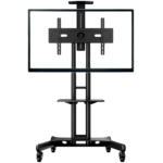 <span>Стойка</span> ONKRON Mobile TV Stand for 40-70” TVs with Wheels Shelves Height Adjustable Rolling TV Cart <span class='catalog-num-in-name'>TS1551-B</span> - 