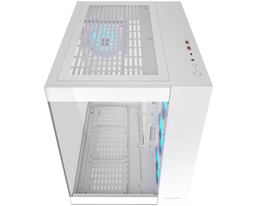 Кутия COUGAR | FV150 RGB White | PC Case | Mid tower / Dual Chamber / TG Front and Left Pannels / Quick Detachable Air Filters / Up to 8 Fans 2