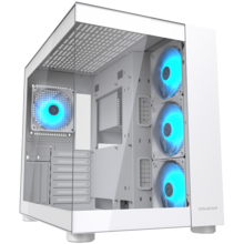  COUGAR | FV150 RGB White | PC Case | Mid tower / Dual Chamber / TG Front and Left Pannels / Quick Detachable Air Filters / Up to 8 Fans 782670 CGR-5KA1W-RGB на топ цена - PIC.bg