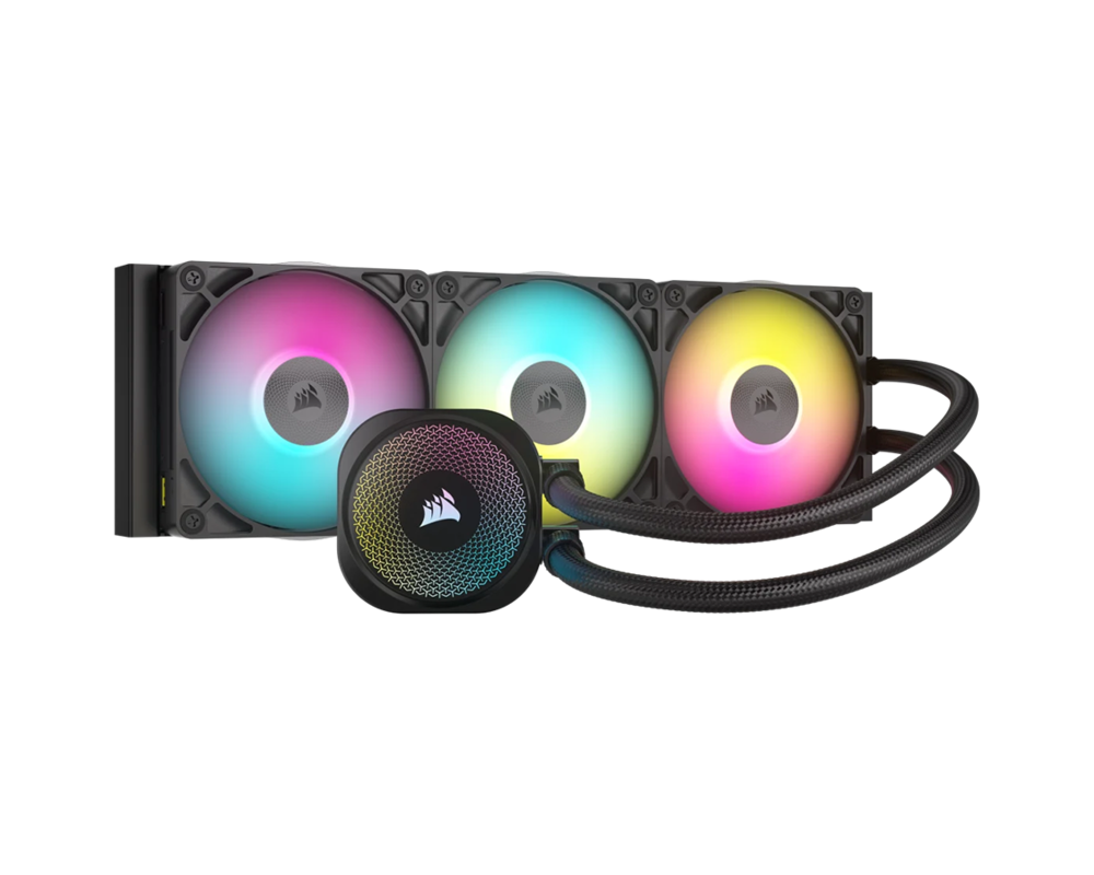Охладител за процесор CORSAIR iCUE LINK TITAN 360 RX RGB AIO, 360mm Radiator, Liquid CPU Cooler 2