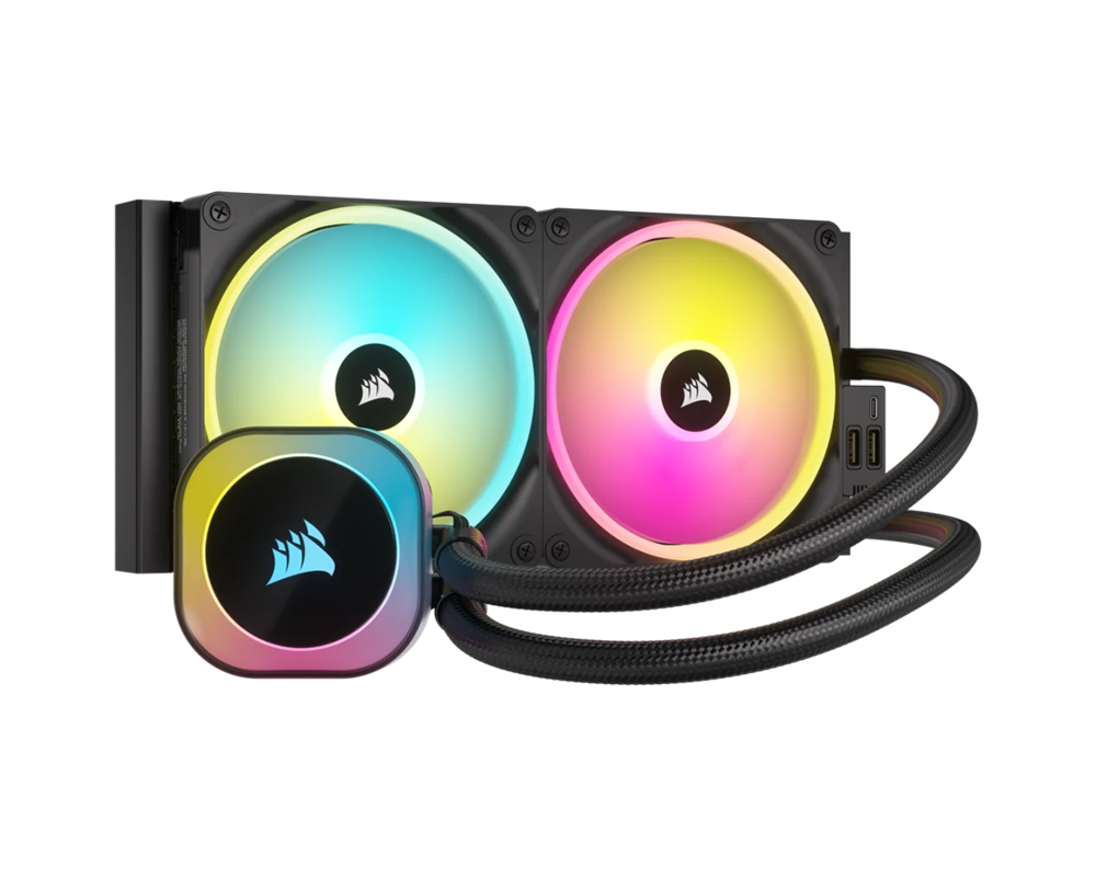 Охладител за процесор CORSAIR iCUE LINK H115i RGB AIO, 280mm Radiator, Liquid CPU Cooler 2