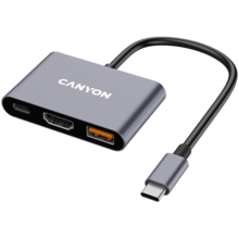  CANYON hub DS-4 3in1 USB-C Grey 785243 CNS-TDS4 на топ цена - PIC.bg
