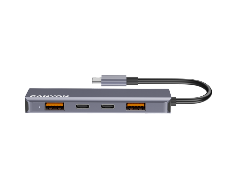 USB хъб CANYON hub DS-18 5in1 USB-C Grey 2