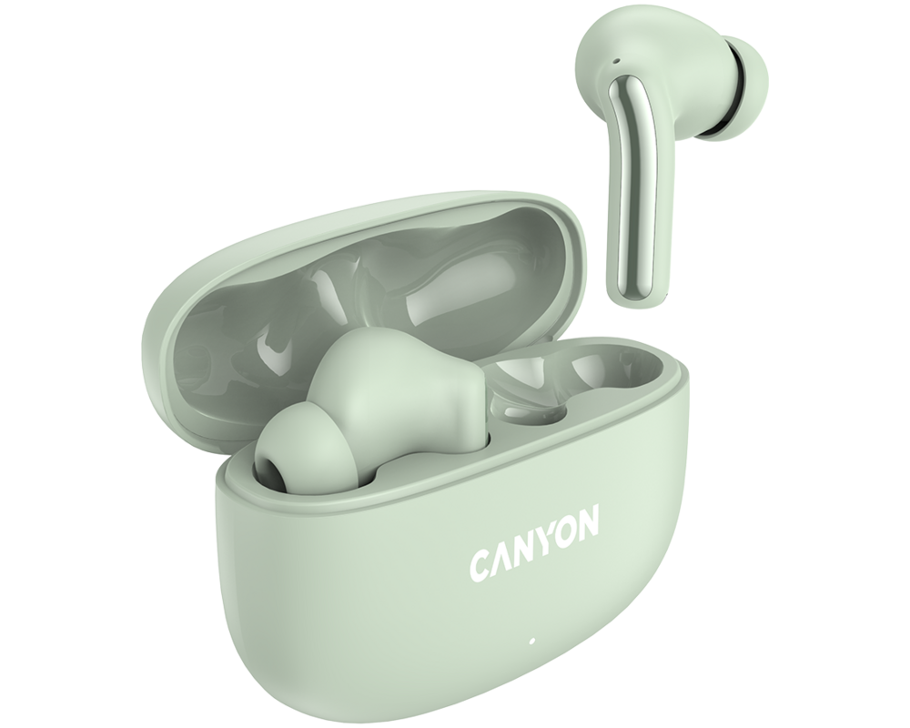 Слушалки CANYON headset OnGo 9 Green 4