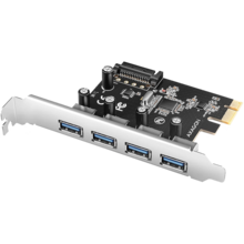  AXAGON PCEU-430RS PCIe card - 4x USB 5Gbps port 787379 PCEU-430RS на топ цена - PIC.bg