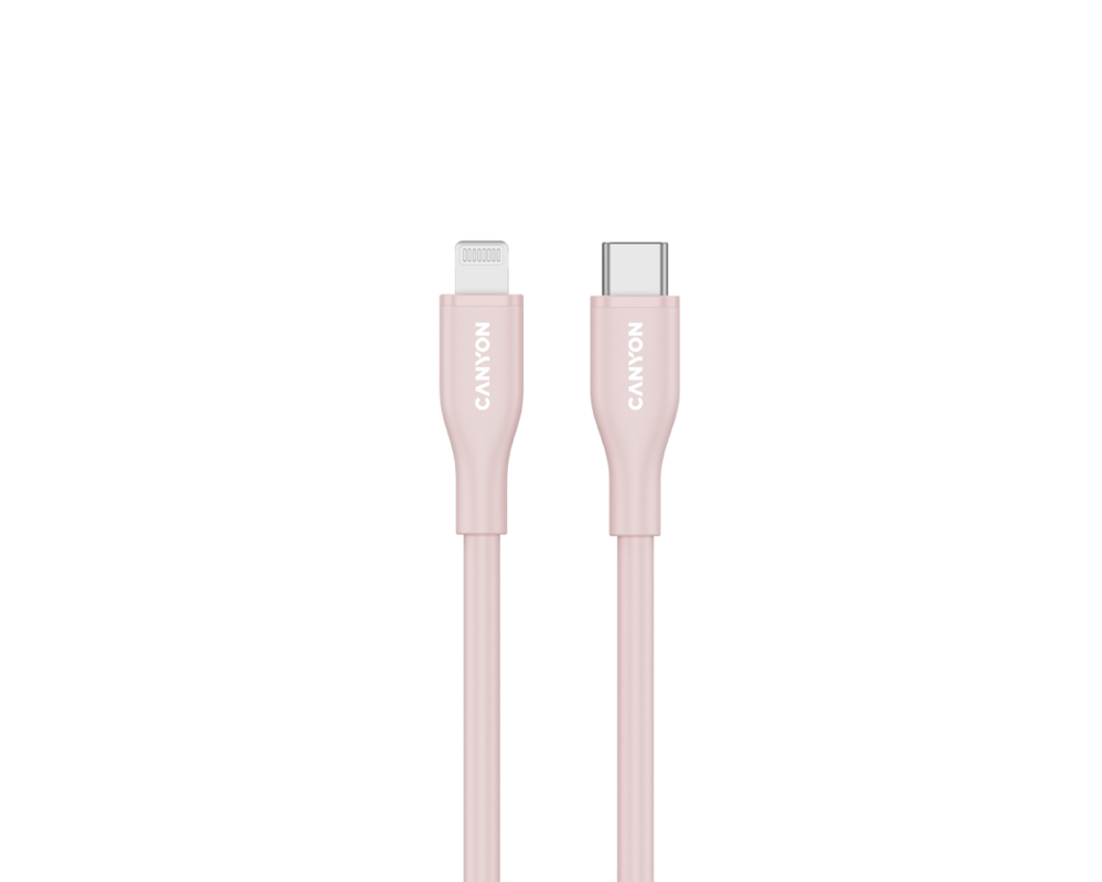 Кабел CANYON cable CLNM60 C-L 60W MFI 1m Silic... 2