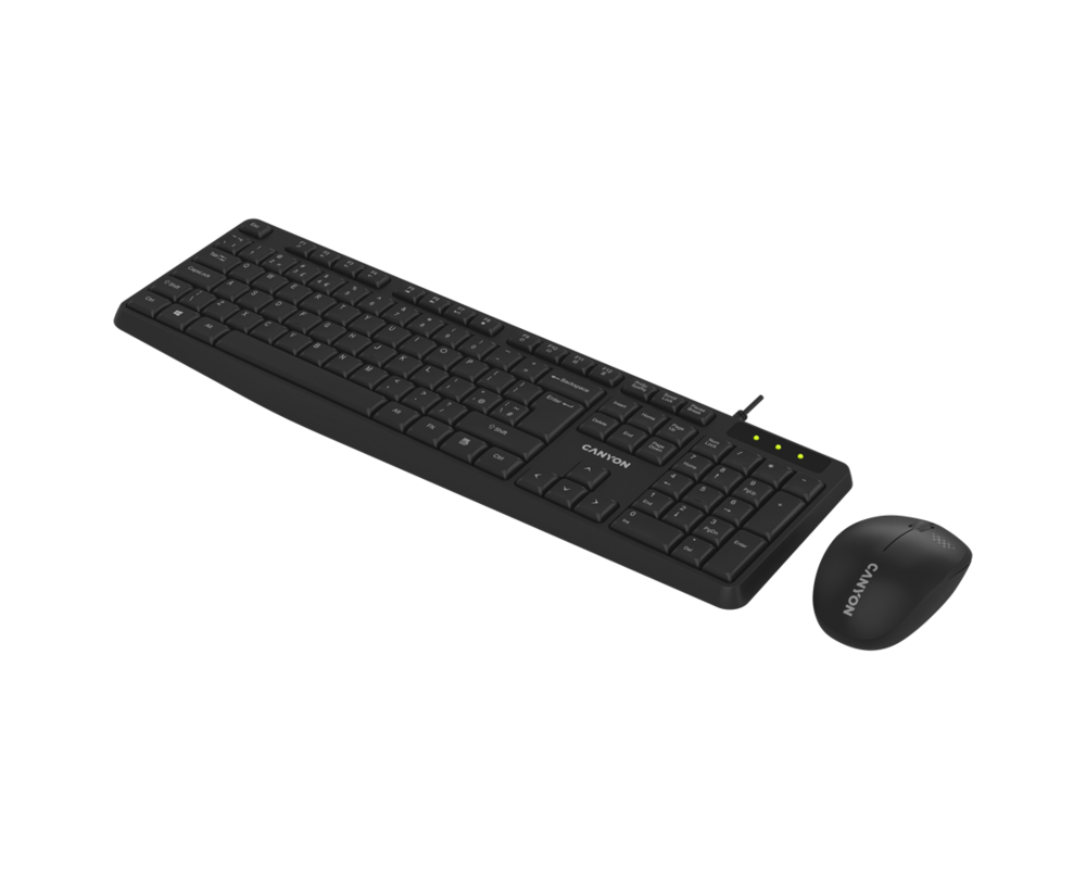 Клавиатура CANYON SET-W01 Keyboard+Mouse Wireless B... 3