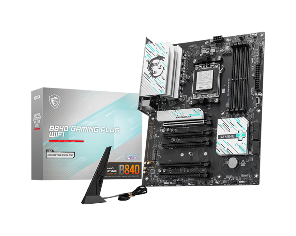 Дънна платка MSI B840 GAMING PLUS WIFI AM5 4xDDR5 ATX HDMI USB MB 6