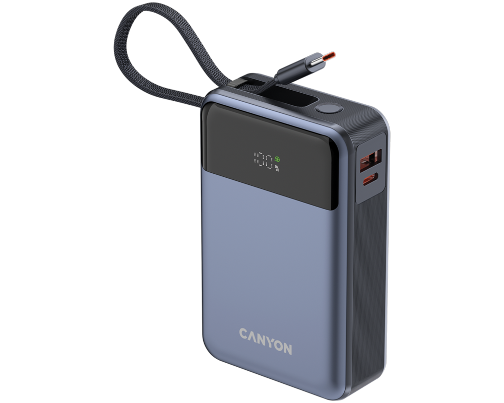 Външна батерия CANYON power bank OnPower 600 built-in c... 6