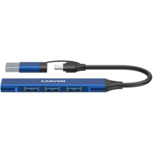  CANYON hub DS-02 4in1 USB-A/C Blue 797680 CNS-TDS02BL на топ цена - PIC.bg